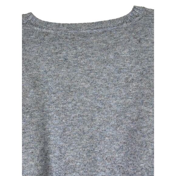 Theo Spence Gray Black w/Star Print Oversized Long Sleeve Sweater Top Size M - Picture 5 of 9